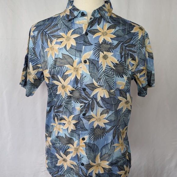 Men's Hurley One and Only Lido Short Sleeve Button Down Shirt Size Medium NEW - Picture 1 of 5